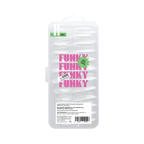 Adore Funky gel tips 240pcs MIX