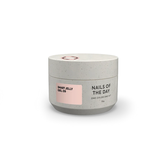 NAILSOFTHEDAY Smart Jelly Gel 09 – milchbeiges Aufbau-Gel-Gelee für Nägel, 15 g