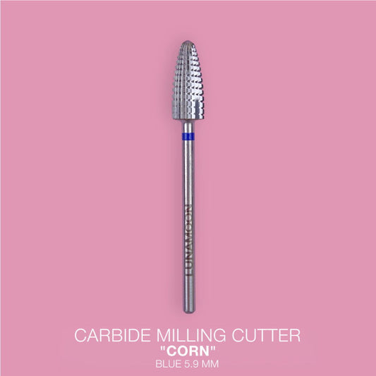 Lunamoon Carbide Nail Drill Bit Corn Blue, 5.9 mm