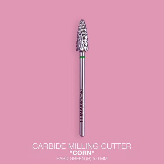 Lunamoon Carbide Nail Drill Bit Corn Hard Green, 5 mm R