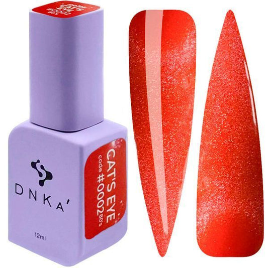 DNKa' Color Gel Polish Cat's Eye #0002 80's Hema/TPO free 12 ml