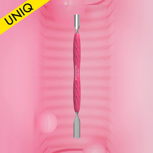 Nagelhautschieber Mit Silikongriff "Gummy" UNIQ 10 TYP 1 (Breiter Runder Schieber + Schmaler Runder Schieber)  PQ 10/1