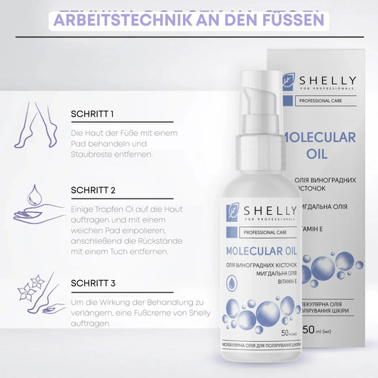 Shelly Molekularöl für die Hautpolitur der Füße, 50 ml