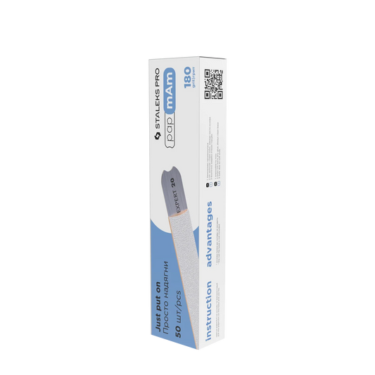 Weiße Wechselfeilenblätter STALEKS EXPERT papmAm DFCE-22-180W, Packung 50 Stück, verschiedene Körnungen