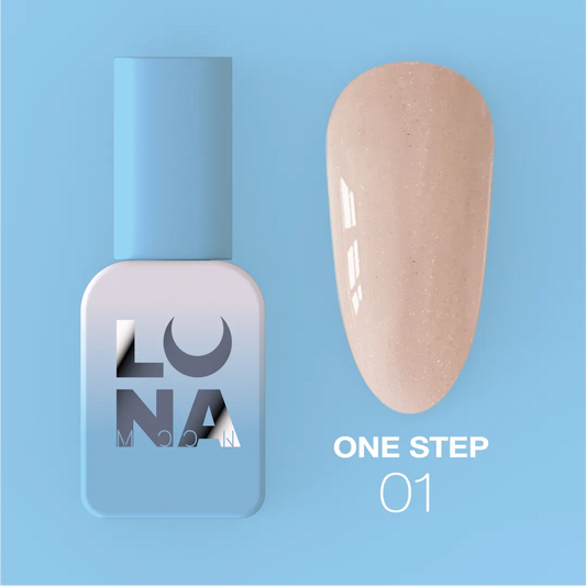 Lunamoon Einphasen-Gel-Lack für Pediküre One Step nr1, 8 ml