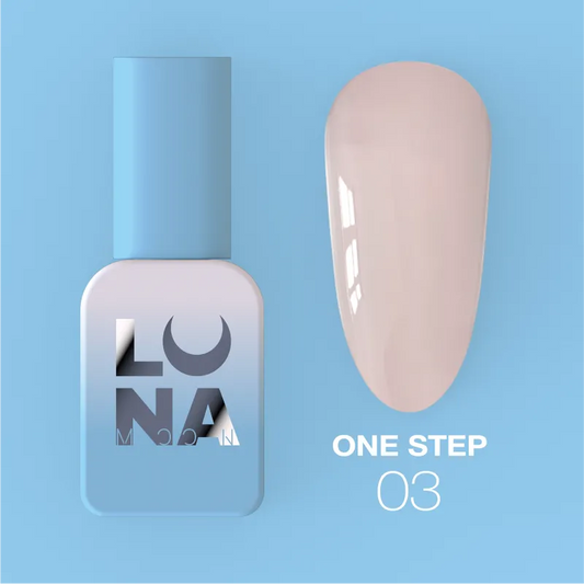 Lunamoon Einphasen-Gel-Lack für Pediküre One Step nr3, 8 ml