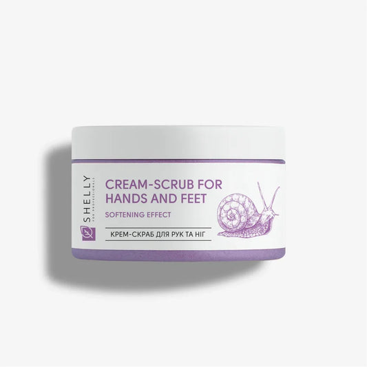 Shelly Creme-Peeling für Hände und Füße mit Allantoin, Schneckenextrakt und Sheabutter, 350 g