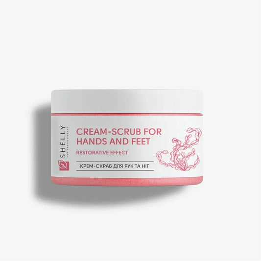 Shelly Creme-Peeling für Hände und Füße mit Urea, Algenextrakt und Arganöl, 350 g