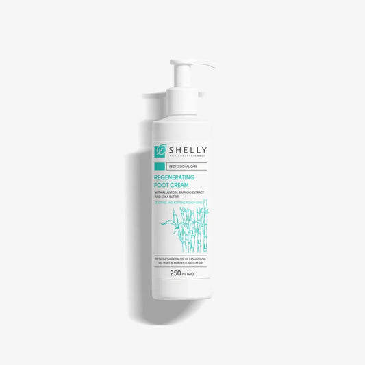 Shelly Regenerierende Fußcreme mit Allantoin, Bambus-Extrakt und Sheabutter, 250 ml