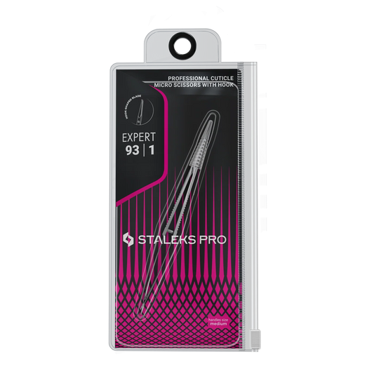 Mikroschere (Tweezer) mit Pinzettengriff STALEKS EXPERT SE-93/1, Klinge 17 mm
