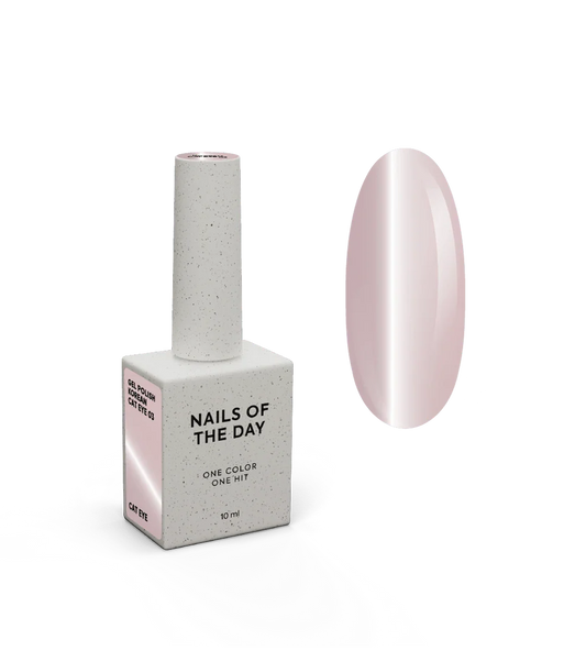 NAILSOFTHEDAY Korean Cat Eye 03 – zartrosa Nude-Gellack Cat Eye, 10 ml