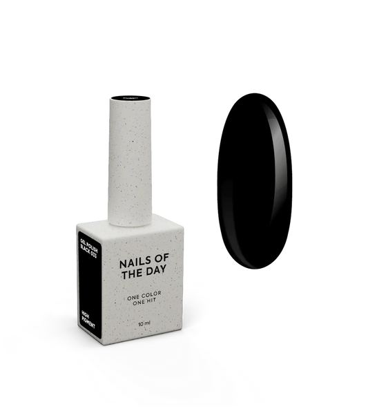 NAILSOFTHEDAY Let's Special Black – ein spezieller schwarzer Gellack, der in einer Schicht aufgetragen wird, 10 ml 033