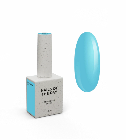 Nailsofteday Bottle Gel 05 – Suffler Gel (Heavenly Blue), 10 ml