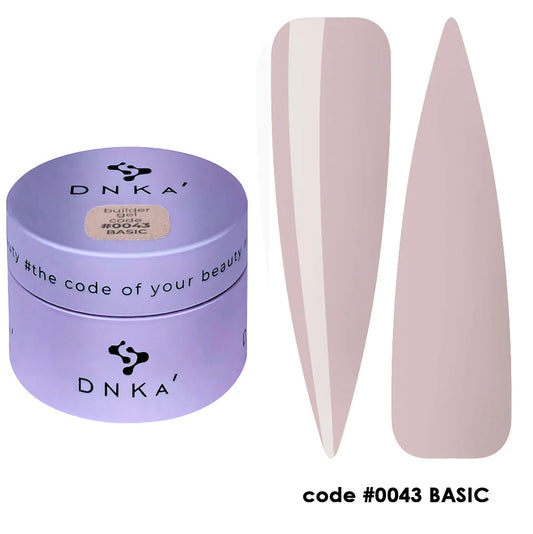 BUILDER GEL NEW FORMULA "DNKa", 30 ml #0043 Basic