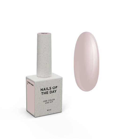 Nailsoftheday Cover Base 11 — halbtransparentes zart-nudefarbenes Basiscöver für Nägel, 10 ml