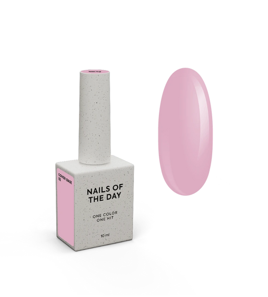 Nailsoftheday Cover Base 02 — roséfarbenes Basiscöver für Nägel, 10 ml