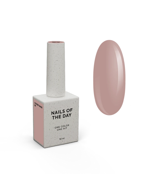 Nailsoftheday Cover Base 09 — nudefarbenes Basiscöver für Nägel, 10 ml