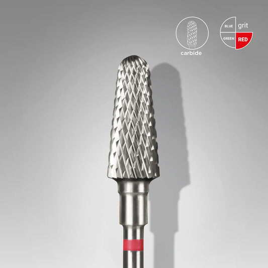 STALEKS EXPERT Hartmetallfräser „stumpfer Kegel“ rot, Durchmesser 6 mm, Arbeitsteil 14 mm