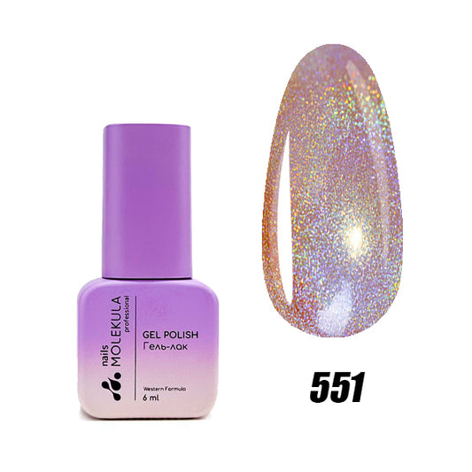 Gel polish Molekula 6 ml Holographic collection №551