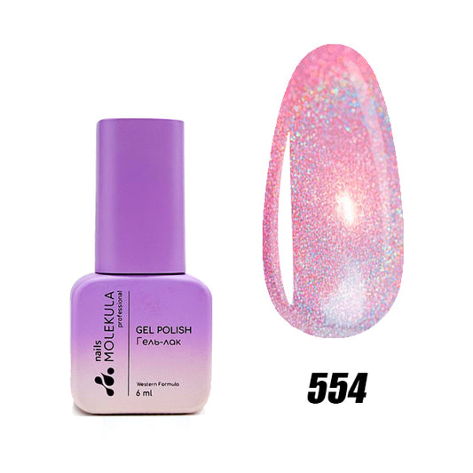 Gel polish molekula 6 ml Holographic collection №554