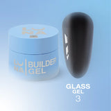 Glass Ge #3– transparentes Aufbaugel mit Glaseffekt