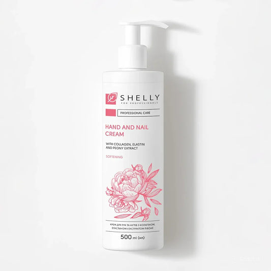 Shelly Hand- und Nagelcreme mit Kollagen, Elastin und Pfingstrosen-Extrakt  500ml