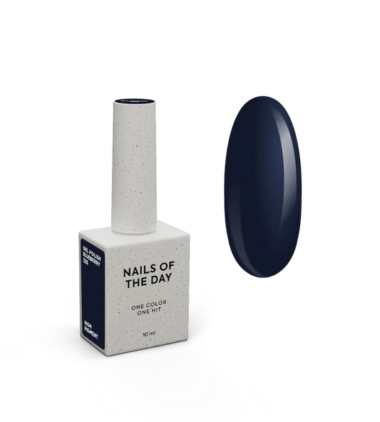 NAILSOFTHEDAY Let's Special Blueberry – tiefblauer Gel-Nagellack für eine Schicht, 10 ml