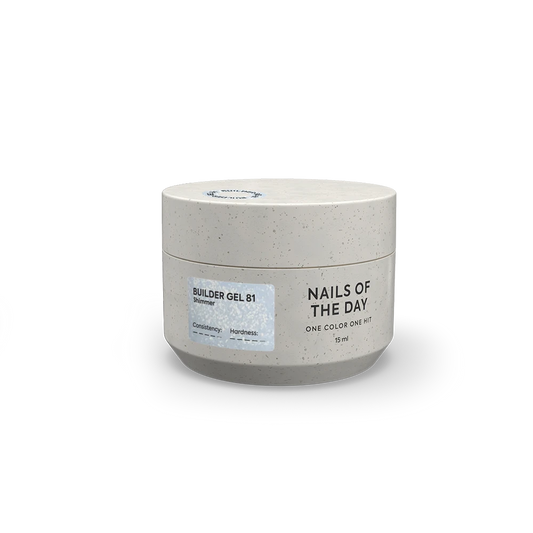 NAILSOFTHEDAY Builder Gel 81 — milky builder gel with shimmer, 15 ml
