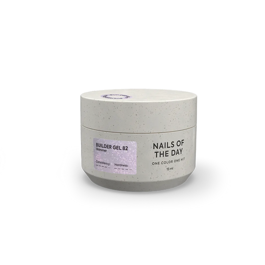 NAILSOFTHEDAY Builder Gel 82 — rosafarbenes Aufbaugel mit Schimmer, 15 ml