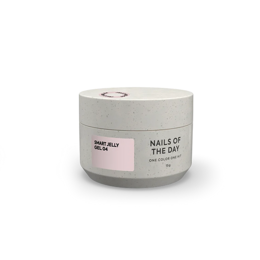NAILSOFTHEDAY Smart Jelly Gel 04 – beiges Aufbau-Gel-Gelee für Nägel, 15 g