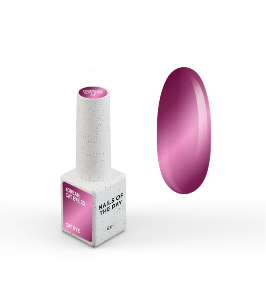 NAILSOFTHEDAY Korean Cat Eye 23 — rosavioletter Cat-Eye-Gel-Lack. 6 ml.