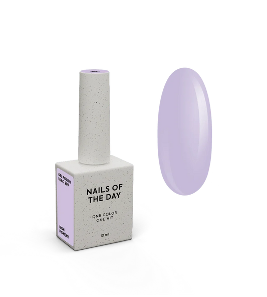 NAILSOFTHEDAY Let's Special Lilac 289 – spezieller Gel-Nagellack in Flieder/Flieder, überlappend in einer Schicht, 10 ml