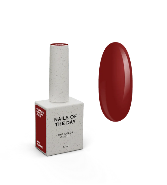 NAILSOFTHEDAY Let’s Special Pantone2025/8 — tiefweinroter Gel-Lack, der in einer einzigen Schicht deckt, 10 ml.