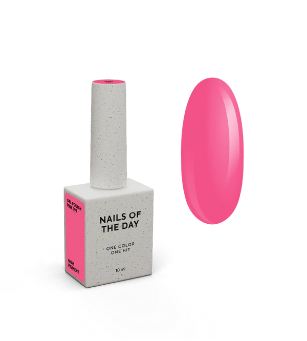 NAILSOFTHEDAY Let's Special Pink 197 – ein spezieller rosafarbener Gel-Nagellack, der in einer Schicht überlappt, 10 ml