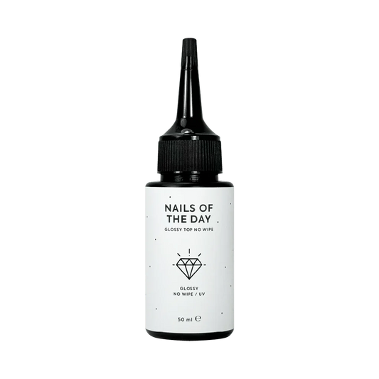 NAILSOFTHEDAY Glossy Top No Wipe – glänzender No-Wipe-Top mit UV-Filtern, 50 ml (Refill)