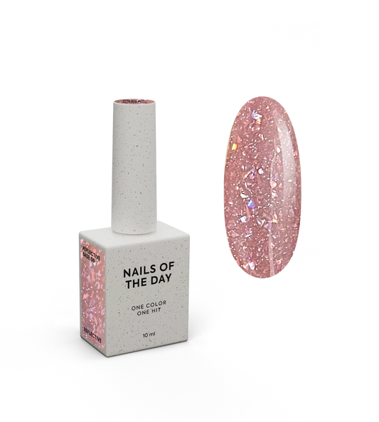 NAILSOFTHEDAY Reflective Base 09 — reflektierende Base mit Schimmer, 10 ml