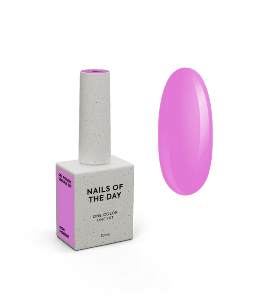 NAILSOFTHEDAY ;s Special Sakura 201 – spezieller Gel-Nagellack in Lila-Pastell-/Blasslila in einer Schicht, 10 ml