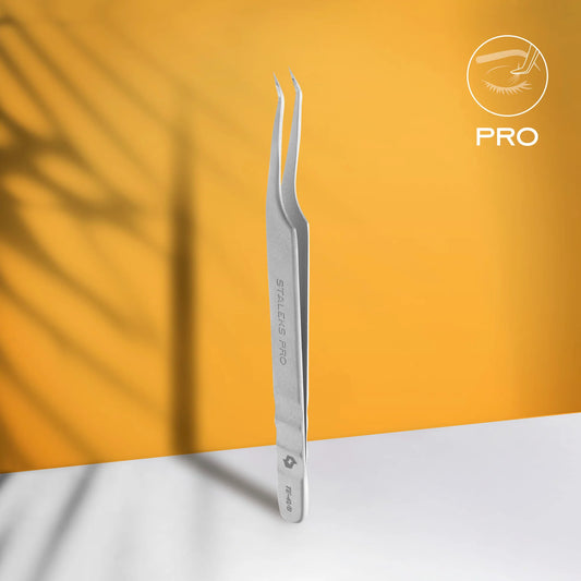 STALEKS EXPERT 41 TYPE 8 Professional lash tweezers with fiber tips,mini L SKU: TE-41/8
