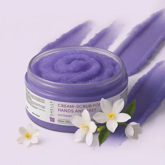 Shelly Creme-Peeling für Hände und Füße mit Allantoin, Schneckenextrakt und Sheabutter, 350 g
