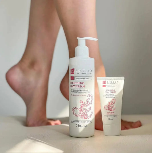 Shelly Fußcreme mit Urea, Algenextrakt und Arganöl für weiche Haut, 250 ml