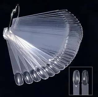 Farbpaletten auf Ring NEW Oval, transparent, 50 Stück